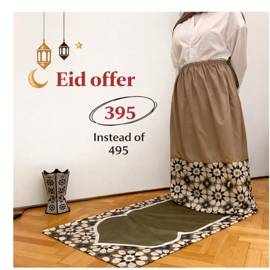 original prayer set   (portable skirt + mat)